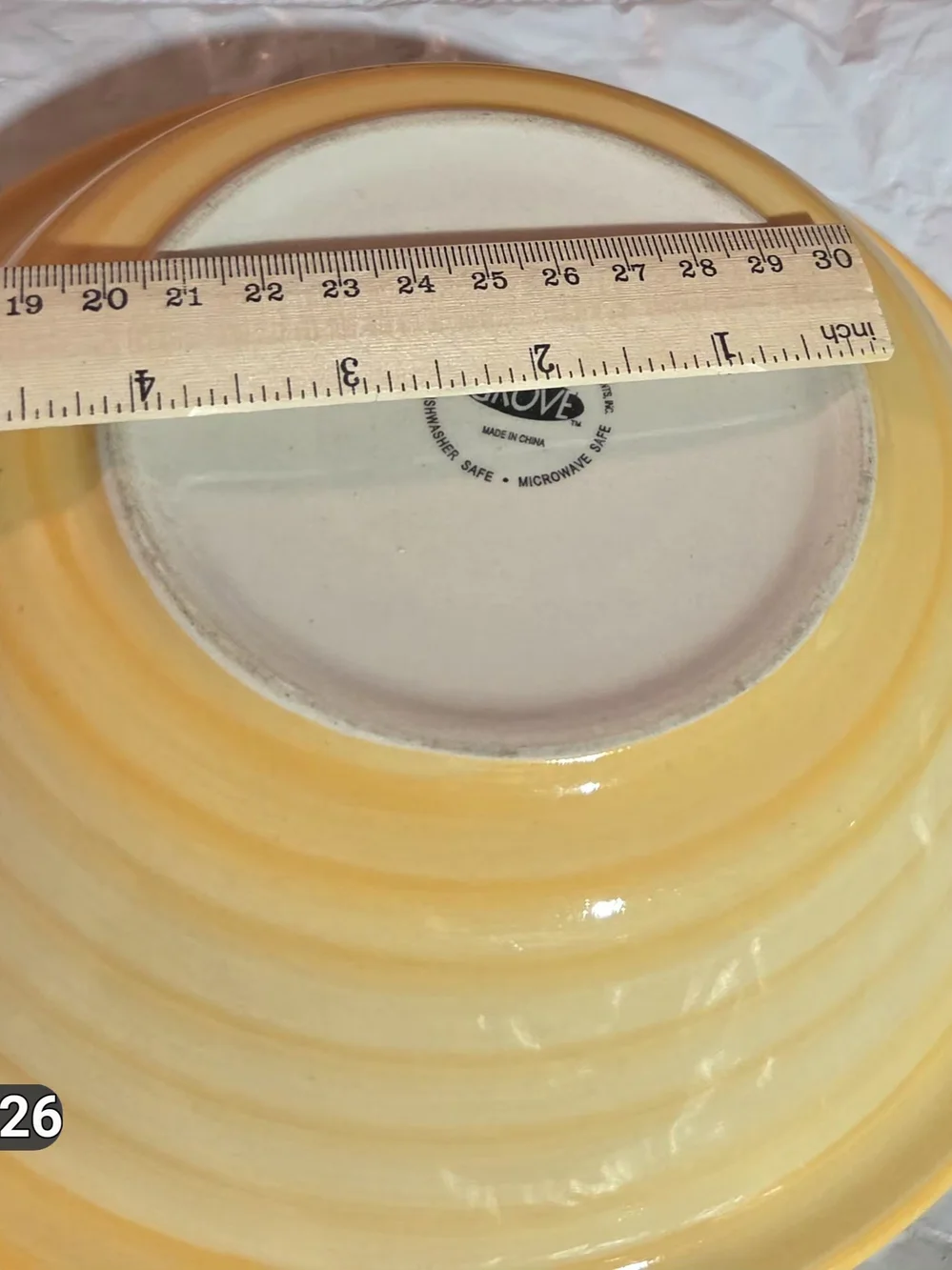 Sunshine Spiral Ceramic Serving Bowl - Yellow